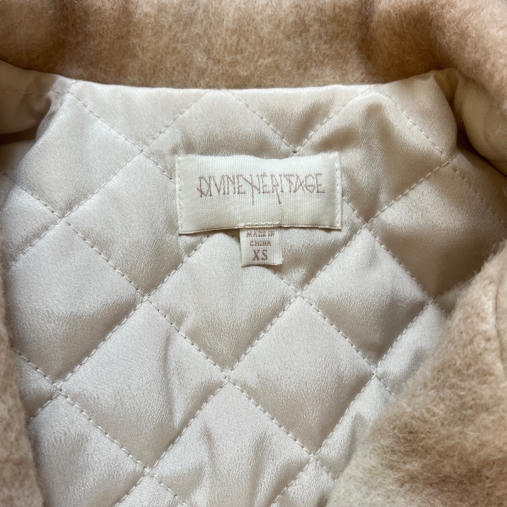 Divine Heritage Plaid Wool Fringe Jacket - Picture 4 of 6